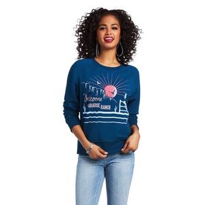 Ariat Sweater Pullover Paradise Ranch Logo Southwest
Cowgirl Rodeo Ranchwear